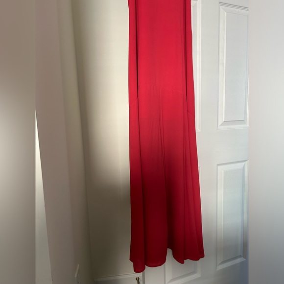 White House Black Market Coal Lace Up Back Maxi Dress - Picture 6 of 14